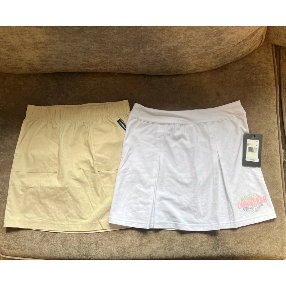 Girls converse skirts (2 pairs)